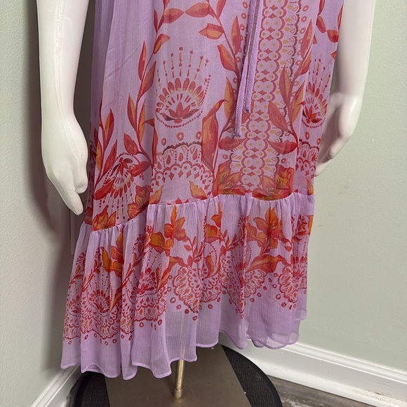 ANTHROPOLOGIE Floreat Orchid Floral Dress size 6 - Picture 5 of 9